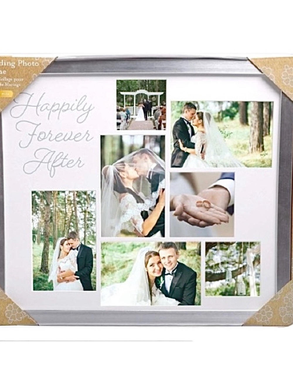 🆕- Kate & Milo Happily Forever After Collage Picture Wedding Keepsake Frame